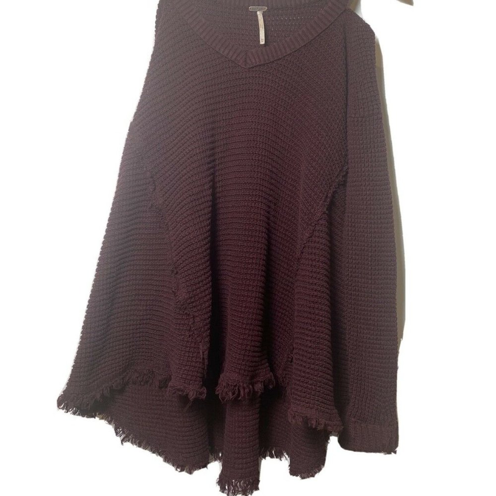 Free People Cold Shoulder Raw Edge Knit sweater - Picture 2 of 8